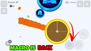 MACRO IS BACK IOS 🤩 AGARIO MOBILE [upl. by Nahamas]