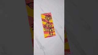 lotus bookmark painting bohobeautiful trendingshorts satisfyingart viral artist paintingideas [upl. by Karoly]