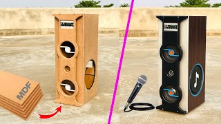 How to Make DJ Tower Speaker from MDF Board [upl. by Ateiram]