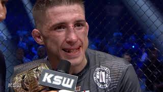 KSW 50 Norman Parke i Marcin Wrzosek  Wywiad w klatce [upl. by Irrehs]