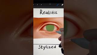 Realistic vs Stylized eye👁️ pt1 [upl. by Gracia304]