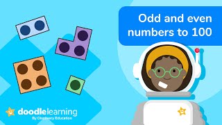 Odd and even numbers from 1100  Maths for kids  DoodleLearning [upl. by Ayouqat223]