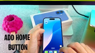 How To Add Home Button On Home Screen iPhone 16  iPhone 16 Plus [upl. by Aihsiek394]