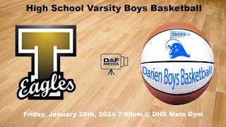 Darien Varsity Boys Basketball vs Trumbull [upl. by Anoif]