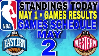 nba playoffs standings today may 1 2024  games results  games schedule may 2 2024 [upl. by Bruckner]