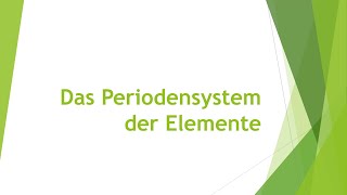 Physik Das Periodensystem der Elemente einfach und kurz erklärt [upl. by Ateekram586]