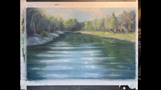 Water scene using NuPastel [upl. by Ennaej]