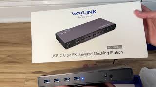 Unboxing WAVLINK USB C Universal Docking Station  15in1 Ultra 5K Dual 4K HD MultipleDisplay Dock [upl. by Purpura]