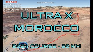 Ultra X Morocco 2024 fly over the 50 km course Video of the race path [upl. by Ainolloppa]