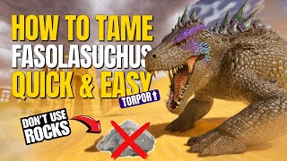 How to Tame Fasolasuchus in Ark Survival Ascended Scorched Earth [upl. by Dowdell]