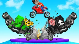 CARA a CARA 999 IMPOSIBLE TEKENDO se enfada 😡 en GTA 5 😂 Hermanos Mega Rampa [upl. by Ainwat]