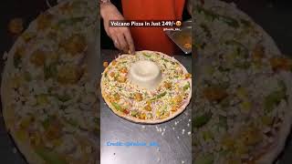 Volcano Pizza🌋🍕 pizza pizzarecipe pizzalover streetfood viralvideo food volcano [upl. by Nilya]