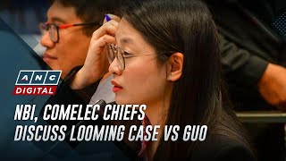 NBI Comelec chiefs discuss looming case vs Guo  ANC [upl. by Naasar]