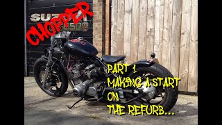 Suzuki GS850 Chop TLC Part 1  Making a Start [upl. by Anitak344]