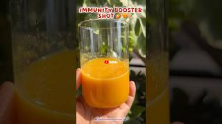 Immunity booster shot tumeric orange ginger carrot immunitybooster health juice ytshots fy [upl. by Cord]