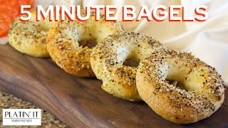 Simple 5 MINUTE Bagels  Shorts Favourites [upl. by Atika446]