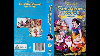 Disneys Sing Along Songs HeighHo 1992 UK VHS [upl. by Onileba]