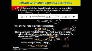 Enzyme kinetics Michaelis Menten Equation [upl. by Carly867]