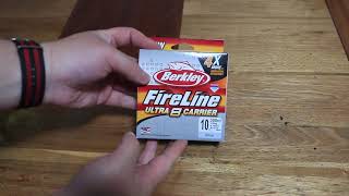 Berkley Fireline Ultra 8 Crystal Braided Fishing Line 300m Unboxing [upl. by Johna541]