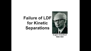 Failure of LDF model for Kinetic Separations [upl. by Torie]