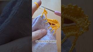 Bir Sırada Ör Bitir 👌💯 havlukenarımodelleri tığoyası puntilla crochet shortsvideo shortsfypシ [upl. by Mike]