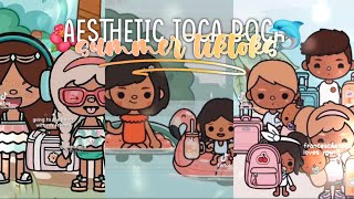 Aesthetic Toca Boca Summer Tiktoks 🐬🌺  house tours morning routines holidays and more [upl. by Ackler]