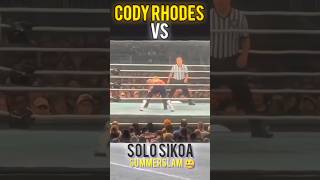 CODY Rhodes vs solo sikoa SummerSlam 2024 🤐 wwe wrestling codyrhodes shortvideo [upl. by Yerfej666]