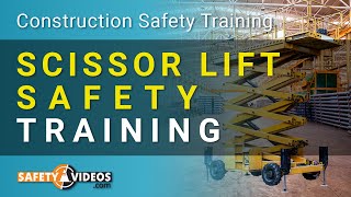 Scissor Lift Safety Training  OSHA Safety for Employees [upl. by Bohaty]