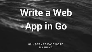 08  Bcrypt password hashing [upl. by Baptiste]