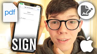 How To Sign PDF Document On iPhone  Full Guide [upl. by Ellenid161]