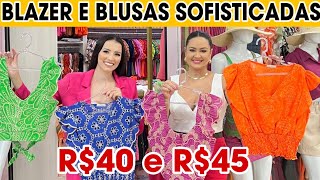 😍BLAZER E BLUSAS CHIQUES  PREÇO ÚNICO  ATACADO [upl. by Drislane]