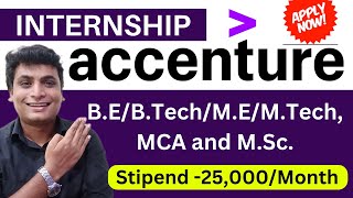 Accenture India Launched Internship FY 23  2024 Batch Eligible  Biggest Bulk Hiring For Students [upl. by Lytsirhc945]