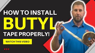 How to use butyl tape on metal roofs [upl. by Nimaynib]