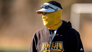 Kennesaw State Football Opens Spring Practice [upl. by Ayardna]