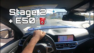 500 HP STAGE 2 BMW M340i POV DRIVE MUSTANG WANTED SMOKE 🚀 [upl. by Hartzke]