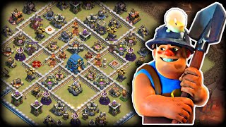 Th12 Queen Charge Miner Guide ⭐⭐⭐ QC Miners War Attack Strategy  Army Copy Link 2022  Coc [upl. by Eladal592]