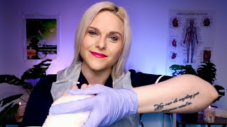 Accident amp Emergency Nurse ASMR Medical Check amp Wound Care [upl. by Socha]