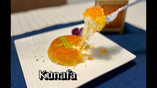 Kunafa Recipe  Cheese Kunafa  Kunafa Nabulsi  Step by Step  Simple  Tasty  Mouth Watering [upl. by Iolanthe]