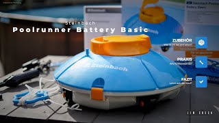 Pool reinigen mit einem Poolroboter unter 200€ quotSteinbach Poolrunner Battery Basicquot im Test [upl. by Ellery]