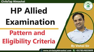 HP Allied Examination  Pattern and Eligibility Criteria  By Vishal Sir [upl. by Lazaro]