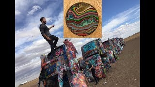 Making Cabochons on the Wood Lathe from Poor Mans Fordite from Cadillac Ranch [upl. by Naivatco]