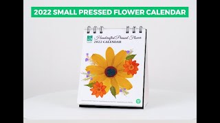 2022 Pressed Flower Calendar Small from Care Channels [upl. by Eiznil]