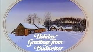 BUDWEISER  1987 Christmas Commercial [upl. by Annoiek]