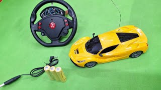 RC Powerfull Yellow farrier High Speed new rc car unboxing 👌6 new remote cantro car unboxing light [upl. by Alton]