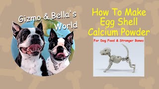 How To Make Egg Shell Calcium Powder for Dog Food [upl. by Meeki]