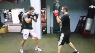 Power boxing Podgorica Montenegro  Punching the pads [upl. by Jarnagin]