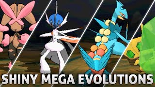 Pokemon Omega Ruby and Alpha Sapphire All SHINY Mega Evolutions [upl. by Ecitnirp]