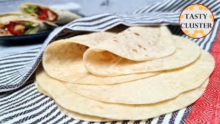 Tortilla Recipe Mexican Homemade Flour Tortilla  How to make Homemade Tortilla wraps [upl. by Alleinnad379]