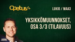 Yksikkömuunnokset osa 33 tilavuus [upl. by Crockett203]