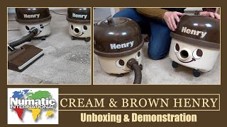 Numatic Cream amp Brown Henry Vacuum Cleaners [upl. by Akirehs]